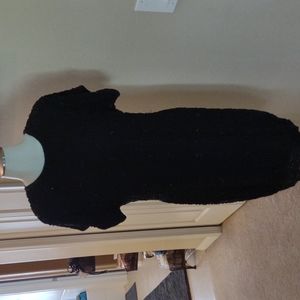 Vintage Stenay black silk sequin dress size 8